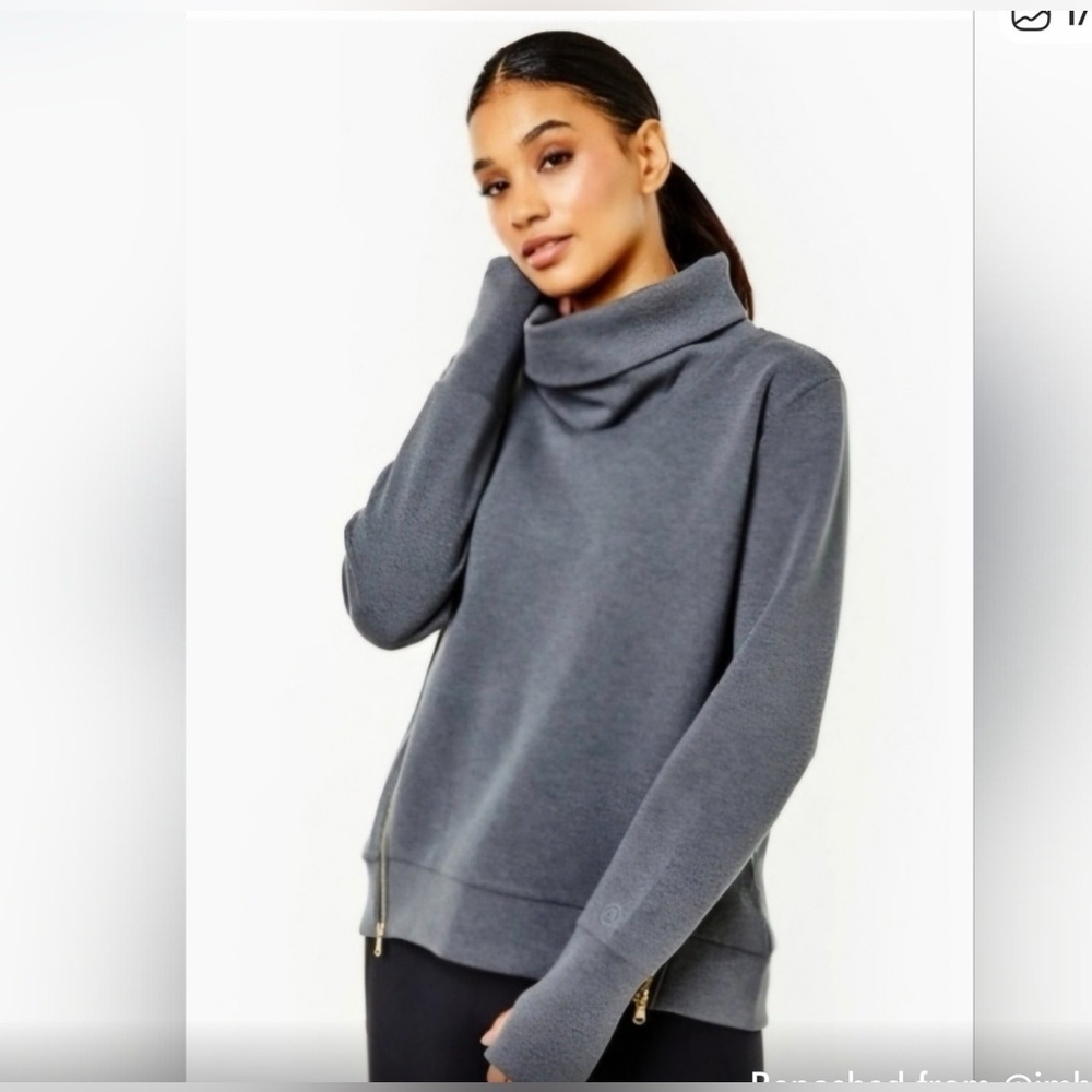 Addison Bay “The Everyday Pullover” Turtleneck - Gray- XL